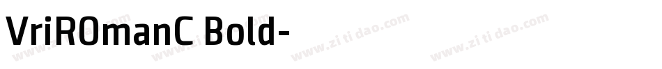 VriROmanC Bold字体转换